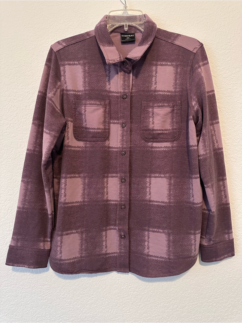 32 Degrees Purple Plaid Button-Down Shirt